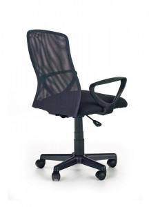 SCAUN DE BIROU ALEX, GRI/NEGRU, TAPITERIE DIN STOFA/PLASA SI PICIOARE DIN METAL, STIL MODERN - Img 2