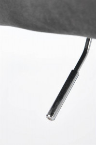 SCAUN DE BIROU FRESCO, ROZ/NEGRU, TAPITERIE DIN CATIFEA SI PICIOARE DIN METAL, STIL MODERN - Img 7