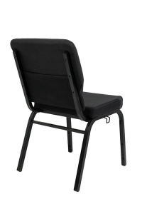 SCAUN DE EVENIMENTE/CONFERINTE SAMOS NEGRU, CONFECTIONAT DIN TEXTIL SI METAL, STIL MODERN - Img 4