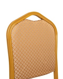SCAUN DE EVENIMENTE HERA BEJ/AURIU, CONFECTIONAT DIN TEXTIL SI METAL, STIL MODERN - Img 3