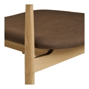 SCAUN DE RELAXARE OLVERA, DIN LEMN SI TEXTIL, CULOARE NATUR/MARO, HOUSE NORDIC - Img 7