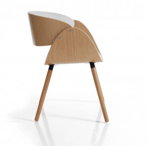 SCAUN DEOSEBIT, VISBY EVO, CADRUL DIN FURNIR SI PIELE ECO, STIL MODERN, COD 4929 - Img 3