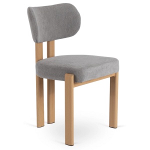 SCAUN DINING, ARTIM MEBLE, REALIZAT DIN METAL SI TEXTIL BOUCLE, CULOARE STEJAR/GRI, STIL MODERN - Img 6