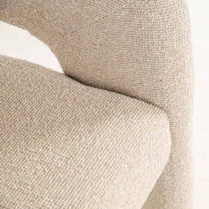 SCAUN DINING BELLE, REALIZAT DIN LEMN, FURNIR SI TEXTIL IGNIFUG, CULOARE CREM, DESIGN DEOSEBIT, RICHMOND INTERIORS - Img 8