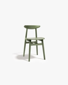 SCAUN DINING/BIROU ELIE, VERDE MAZARE, CONFECTIONAT DIN LEMN MASIV DE FAG, MICADONI