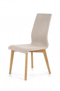 SCAUN DINING FOCUS STEJAR AURIU/ALB BEJ STIL MODERN HALMAR