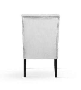 SCAUN DINING GALA, GRI/NEGRU, TAPITERIE DIN CATIFEA SI PICIOARE DIN LEMN, STIL MODERN - Img 3
