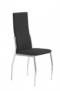 SCAUN DINING K3 NEGRU/CROM STIL MODERN HALMAR