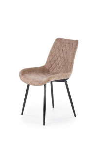 SCAUN DINING K313 MARO DESCHIS/NEGRU STIL MODERN HALMAR