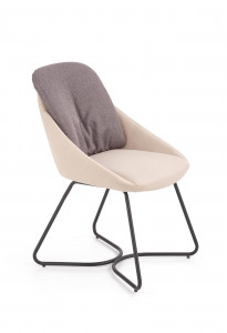 SCAUN DINING K391 GRI INCHIS/GRI DESCHIS/NEGRU STIL MODERN HALMAR