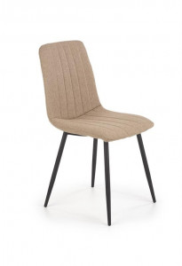 SCAUN DINING K397 BEJ/NEGRU STIL MODERN HALMAR