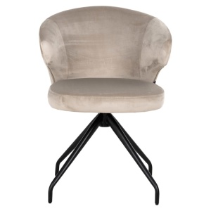 SCAUN DINING MILLY KAKI VELVET 903, S4723, CONFECTIONAT DIN 100% POLIESTER, SPUMA SI METAL, RICHMOND INTERIORS - Img 2