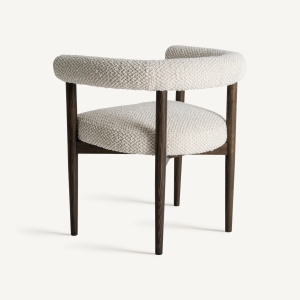 SCAUN DINING NEUFFEN, DIN LEMN DE FRASIN SI TEXTIL GRI, DESIGN CONTEMPORAN, VICAL HOME - Img 4