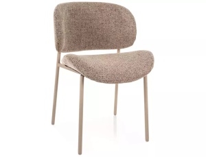 SCAUN DINING NOELLE BEJ INCHIS 33/CASMIR, TAPITERIE DIN TEXTIL SI PICIOARE DIN METAL, STIL MODERN - Img 4