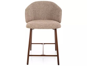 SCAUN DINING, OSAKA H-2, CULOARE BEJ 253/NUC, TAPITERIE DIN TEXTIL SI METAL, STIL MODERN - Img 2