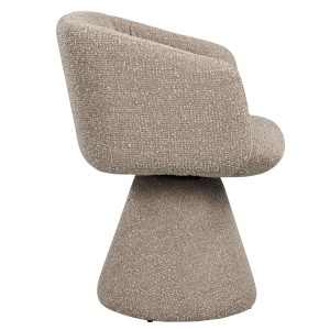 SCAUN DINING ROTATIV, MADELINE, REALIZAT DIN METAL SI TEXTIL, CULOARE CAFEA, DESIGN DEOSEBIT, RICHMOND INTERIORS - Img 6