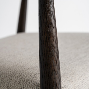 SCAUN DINING STAPLE, DIN LEMN DE FRASIN SI TEXTIL GRI, DESIGN CONTEMPORAN, VICAL HOME - Img 6