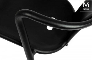 SCAUN DINING/TERASA AIR, NEGRU MAT, DIN POLIPROPILENA, STIL MODERN - Img 7