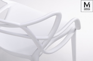 SCAUN DINING/TERASA HILO, ALB, DIN POLIPROPILENA, STIL MODERN - Img 4