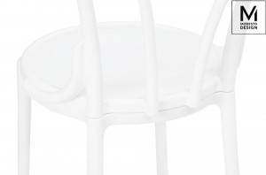 SCAUN DINING/TERASA TONI, ALB, DIN POLIPROPILENA, STIL MODERN - Img 6