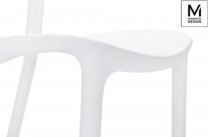 SCAUN DINING/TERASA ZING, ALB, DIN POLIPROPILENA, STIL MODERN - Img 4