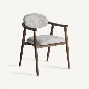 SCAUN DINING TERNAT, MARO SI GRI, REF.36082, PRELUCRAT MANUAL, CONFECTIONAT DIN LEMN DE FRASIN, SPUMA SI TEXTIL, STIL MODERN