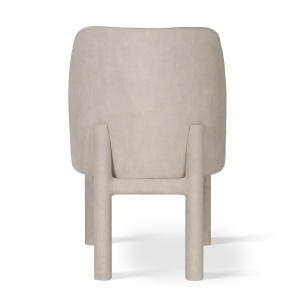 SCAUN DINING TOKYO SOCK, CONFECTIONAT DIN LEMN, SPUMA, ARCURI SI METAL, BEJ, STIL MODERN - Img 4
