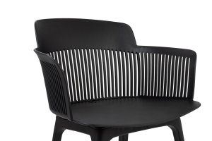 SCAUN DINING TORRE NEGRU CONFECTIONAT DIN POLIPROPILENA, STIL MODERN - Img 4