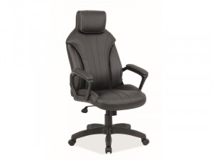 SCAUN DIRECTORIAL DE BIROU Q-370 NEGRU STIL MODERN SIGNAL