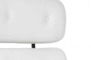 SCAUN DIRECTORIAL LOUNGE GUBERNATOR, ALB/NUC, PIELE NATURALA SI LEMN DE NUC, STIL MODERN - Img 6