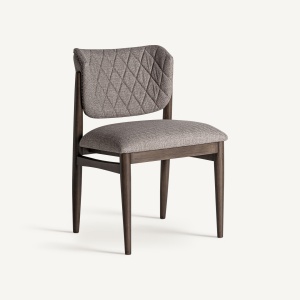 SCAUN ELEGANT LAIVES, DIN LEMN DE FRASIN MARO SI TEXTIL, DESIGN CONTEMPORAN, VICAL HOME