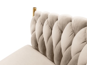 SCAUN EXCLUSIVIST SHIRLEY BEIGE, TAPITERIE DIN CATIFEA SI AURIU, STIL MODERN, ARTIM GROUP SELECTION - Img 3