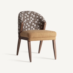 SCAUN KALESHA, CULOARE MARO/BEJ, DIN LEMN SI TEXTIL, VICAL HOME