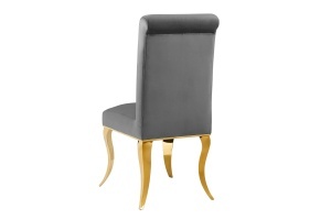SCAUN LIVING, BAROC, DIN METAL SI CATIFEA GRI, ARTIM GROUP SELECTION - Img 3