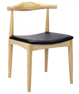 SCAUN NEGRU DIN LEMN DE FRASIN ELBOW STIL MODERN