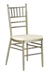 SCAUN PENTRU EVENIMENTE, CHIAVARI AMERICAN, CU PERINITA, DIN MATERIAL PLASTIC FOARTE REZISTENT, SAMPANIE, STIVUIBIL