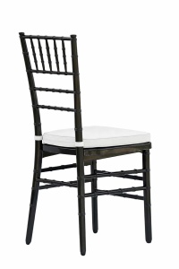 SCAUN PENTRU EVENIMENTE, CHIAVARI AMERICAN, CU PERNITA, DIN MATERIAL PLASTIC FOARTE REZISTENT, NEGRU, STIVUIBIL - Img 4