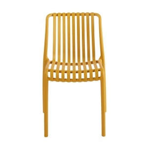 SCAUN PENTRU EXTERIOR/INTERIOR STRIPS, GALBEN, DIN POLIPROPILENA, STIL MODERN MINIMALIST - Img 3
