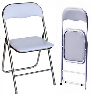 SCAUN PLIABIL PENTRU BIROU/CATERING WHITE DESIGN MODERN - Img 1
