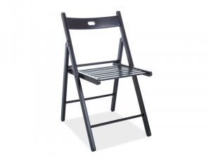SCAUN PLIABIL SMART II, NEGRU, DIN LEMN, STIL MODERN