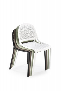SCAUN TERASA, K532, ALB, DIN POLIPROPILENA, STIL MODERN, SUPRAPOZABIL - Img 2