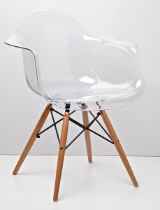 SCAUN TRANSPARENT DSP ICE WOOD STIL MODERN - Img 2