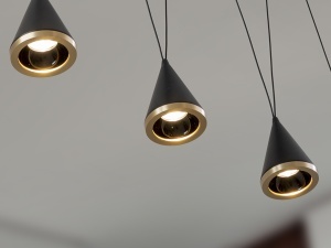 SCHULLER, LUSTRA CONIC, 120CM, REALIZATA DIN METAL SI LED, ARTIM GROUP SELECTION - Img 4