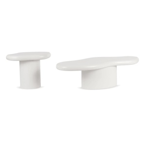 SET 2 MASUTE, ARTIM MEBLE, REALIZAT DIN MDF, CULOARE ALBA, STIL MODERN - Img 3