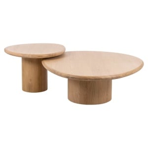 SET 2 MASUTE DE CAFEA OAKLEY, 212356, CONFECTIONATE DIN FURNIR DE STEJAR, LEMN DE STEJAR SI PAL, STIL MODERN - Img 3
