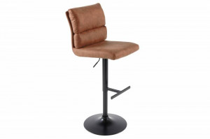 SET 2 SCAUNE DE BAR, COMFORT MARO, MICROFIBRA SI METAL, DESIGN INDUSTRIAL - Img 6
