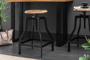 SET 2 SCAUNE DE BAR IRON FROST 39397 STIL VINTAGE - Img 2