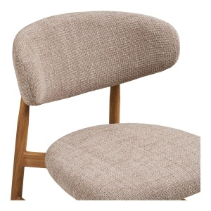 SET 2 SCAUNE DE BAR LEVANTO, DIN METAL SI TEXTIL, CULOARE BEJ, HOUSE NORDIC - Img 6