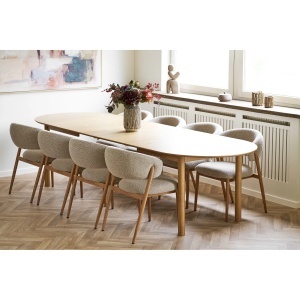 SET 2 SCAUNE DINING CAVI, REALIZAT DIN METAL, FURNIR SI TEXTIL, CULOARE NATUR/NISIPIU, HOUSE NORDIC - Img 11