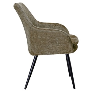 SET 2 SCAUNE DINING, CHRISSY S4472 NIAGARA 104 STONE CHENILLE, CONFECTIONAT DIN 100% POLIESTER, SPUMA, METAL SI PLACAJ, RICHMOND INTERIORS - Img 2